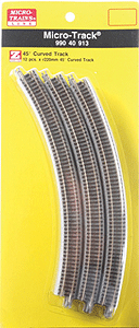 MICRO-TRAINS LINE 99040913 R220MM 45° CURVE 12 PIECES (Z) MICRO-TRAINS LINE 99040913 R220MM 45° CURVE 12 PIECES (Z)